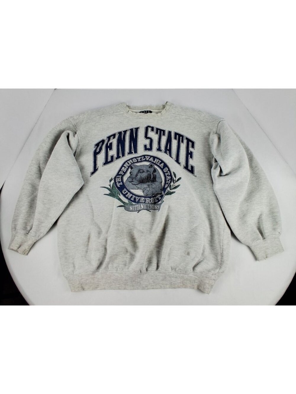 VTG Distressed Galt Medium Penn State Nittany Lions Gray Sweatshirt College 90s